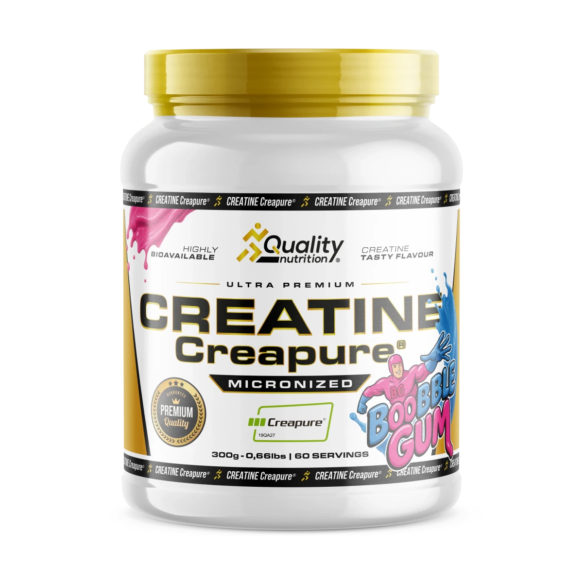 Creatine Creapure Boobble Gum - Quality Nutrition